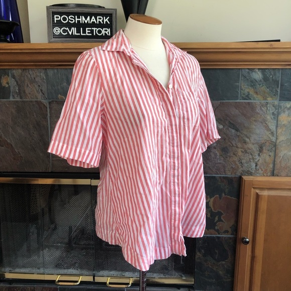 Isabella Sinclair Wellesley Button Down Short Slv - Picture 2 of 6